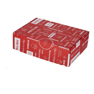 Kerstpostdoos tekst rood | 400 x 300 x 120 mm